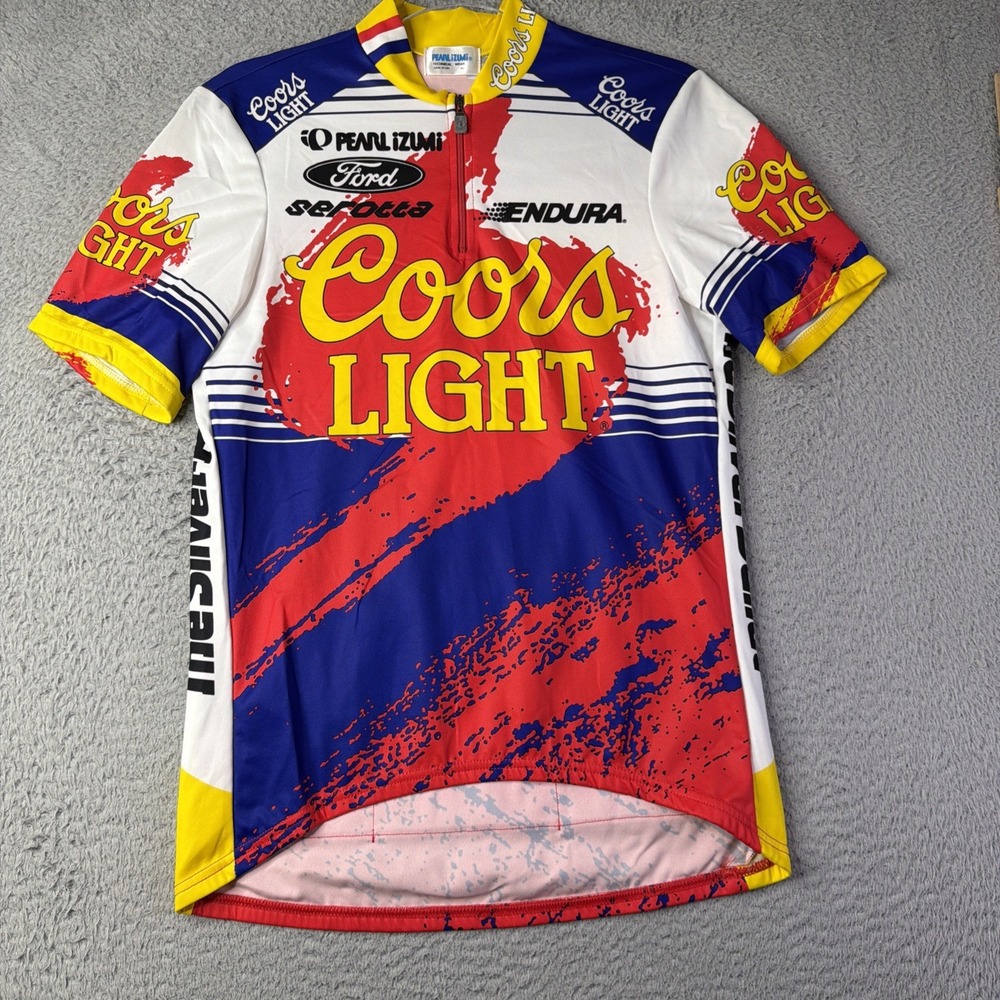 Vintage Coors Light Pearl Izumi Cycling Jersey XL Ford Serotta Endura